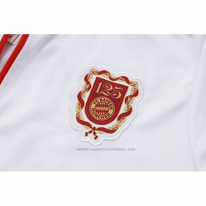 Chandal de Chaqueta del Bayern Munich 125 Aniversario Nino 2025-2026 Blanco
